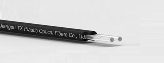 TXPOF VW-1 LSZH jacket flame retardant 1.02.24.4mm duplex pof plastic optical fiber cable (1)