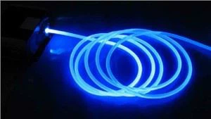 Telhado estrela de iluminação de fibra óptica com brilho lateral de 3 mm
