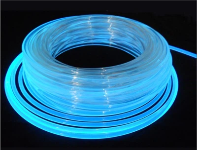 Fibra óptica com brilho lateral macio de plástico super brilhante